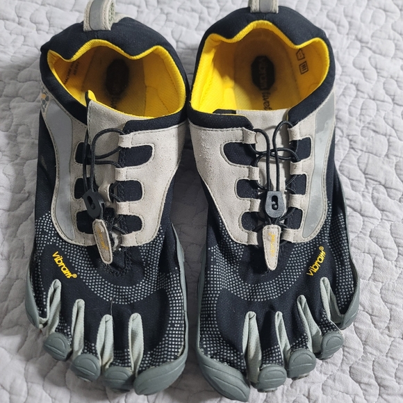 VIBRAM Bikila Five Fingers Barefoot Running Shoes size 47 Mens 1 M358 Black Gray - Picture 2 of 7